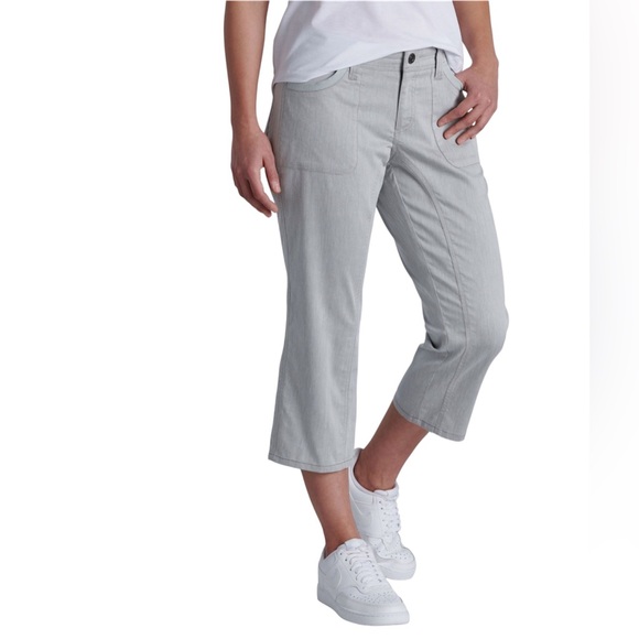 Kuhl Cabo Capri Pants Gray Women’s Size 8 - Picture 1 of 10